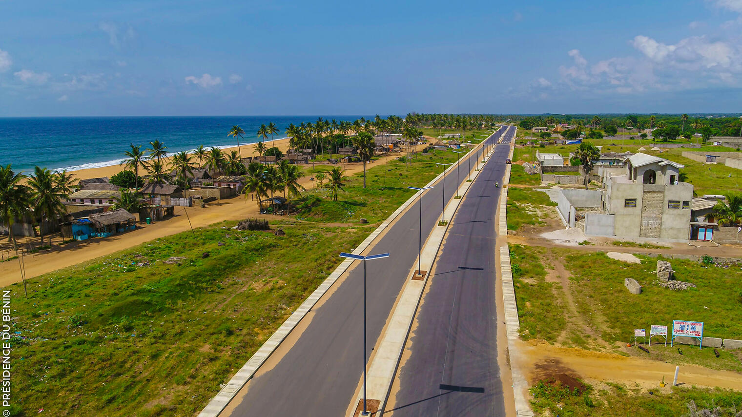 Route des pêches au Bénin