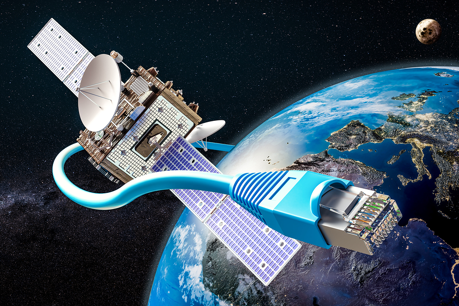 Accès à l'internet par satellite