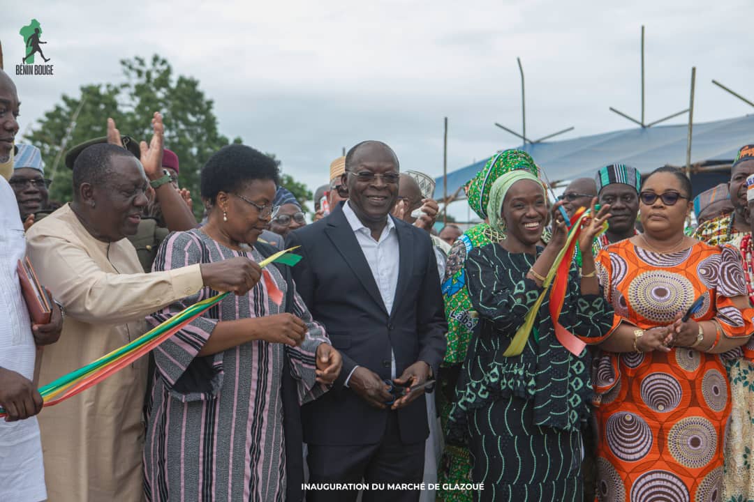 L'inauguration du marché moderne de Glazoué par Abdoulaye Bio Tchané