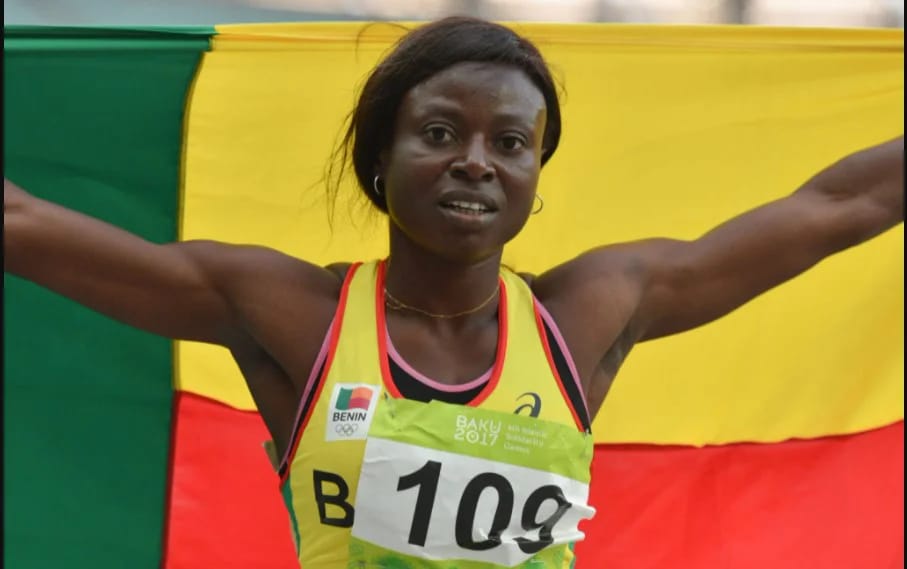 Noélie YARIGO, médaillée de bronze aux Championnats du Monde d'Athlétisme, accueillie en héros au Bénin.